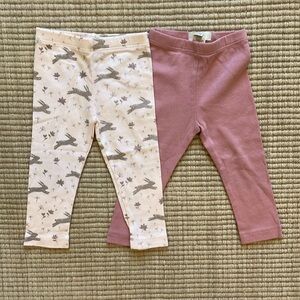 Peek 3-6M bunny leggings‎